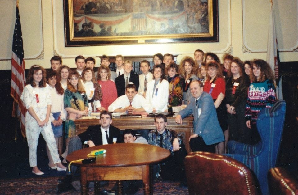 Youth and Government — Sesser-Valier delegation, Illinois State Capitol.
